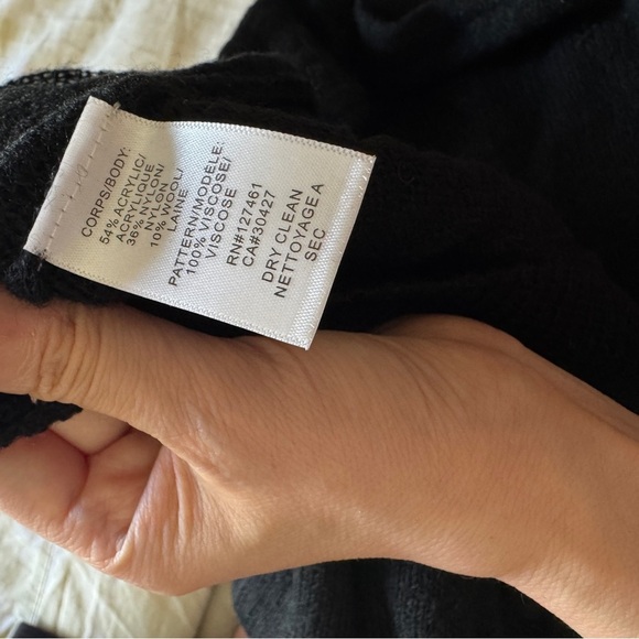 NWT Wildfox Oversized Take Me on Vacation Black Wool Blend Sweater XS - Picture 6 of 7